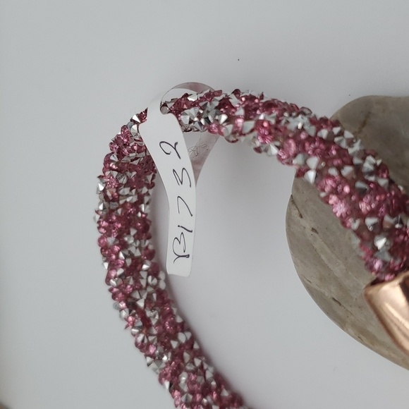 Pink Glitter‎ geode sparkle bracelet B1732 - Picture 3 of 3